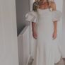 Jenny Yoo Magnolia silk dress with statement Jewel cape Image 2