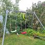 Wooden Playhouse with Slide & Climbing Frame Image 9