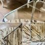 Vintage 1970s Space Age / Bauhaus Style Chrome & Smoked Glass Coffee Table Image 9
