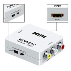 Mini RCA AV to HDMI Converter Adapter