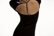 Zara Knit Dress With Chain Detail