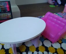 Barbie furniture table and sofa