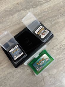 nintendo DS lite with pokemon games