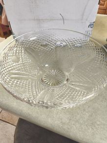 Vintage Waterford Ireland Irish Crystal Glass 12 inches  Centerpiece Bowl Dish