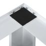 Double Washing and Drying Machine Pedestal with Drawers White Image 4