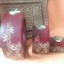 Set of Three Wooden Tea light holder Image 4