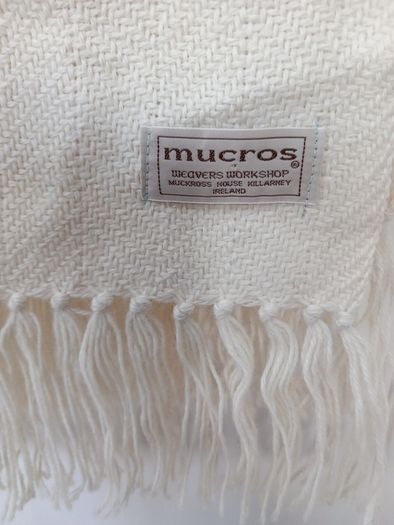Mucross Weavers Cream Soft Wool Scarf