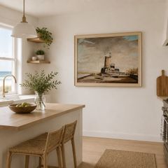 Original J. Wilkinson Oil Painting of Cley Windmill, Norfolk.