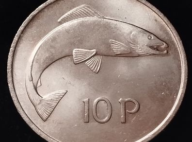 #167 - Ireland - 1976 - 10 Pence - UNC - KM.26