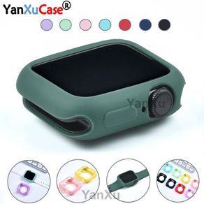 CASE Cover For Apple Watch 40mm series 4 5 6 SE Cover For iWatch Bumper CASE 40mm series 4 5 6 SE Candy Color TPU Protector Ultra-thin Frame Band