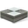 6 Piece Garden Lounge Set with Cushions Poly Rattan Grey Image 7