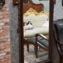 Victorian Oak Cheval Mirror - 19th Century Image 2
