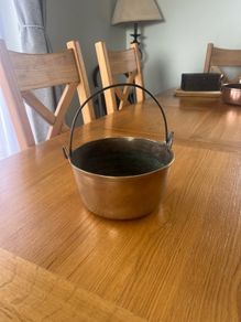 Antique Brass Jam Pot