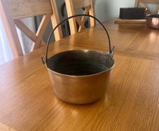 Antique Brass Jam Pot