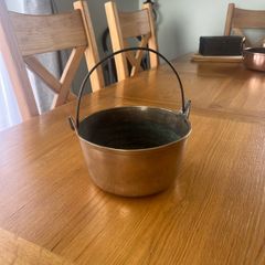 Antique Brass Jam Pot