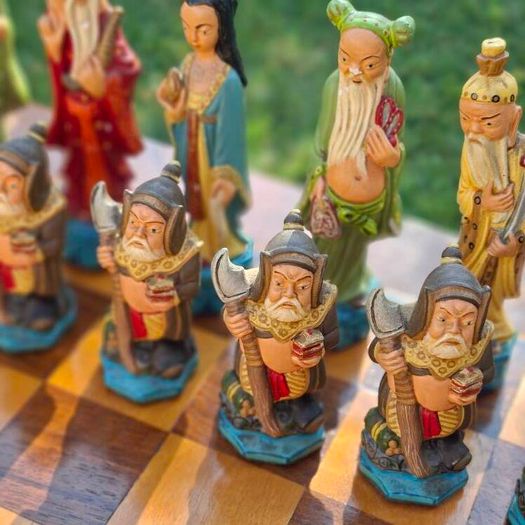 Vintage Chinese Style Chess Set