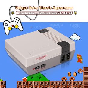 Retro Classic Family HD TV Game Console Built-in 620 Games with 2 Controllers Snes Nes Mega drive