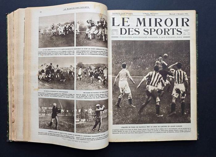 Le Miroir des Sports 1924  1925  Complete Bound Volume 686 Pages Paris Olympics