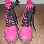 Stunning Goldigga pink patent boots, size 4, like NEW Image 7