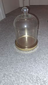 Glass & Gold Candle Dome