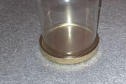 Glass &amp; Gold Candle Dome