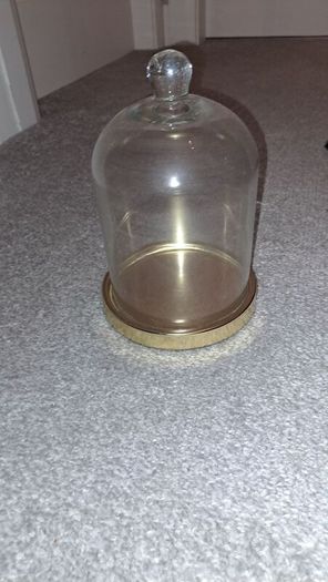 Glass & Gold Candle Dome