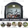 Bike Storage Shed Tent,Outdoor Portable Bicycle Storage Sheds with 210D Oxford Fabric PU4000 Waterproof for 2/3/4/6/8 Bikes,Bike Covers Shelter for Motorcycle,Garden Tools,Toys,Lawn Big Image 2