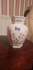 Vintage Aynsley ButterflyCottage Garden Flower Vase