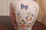 Vintage Aynsley ButterflyCottage Garden Flower Vase