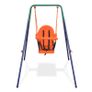 Toddler Swing Set with Safety Harness Orange Image 2