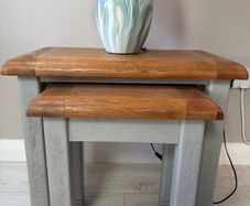 Danube Solid oak Nest of Tables - set of 2