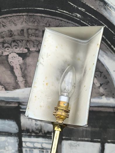 Vintage Mid-Century Brass Banker / Desk Lamp