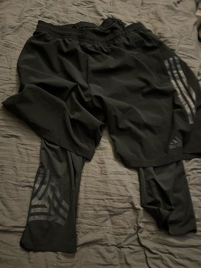 Adidas training running Shorts 2 in 1 size XXL