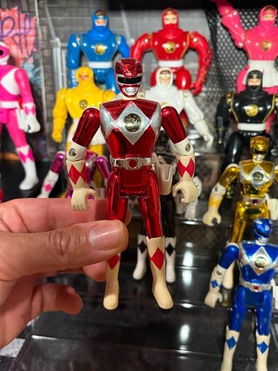 1995 Power rangers movie Bandai  metallic Rangers 6 rangers