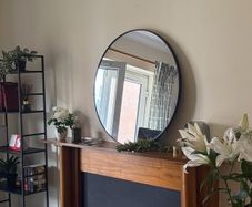 Round wall mirror