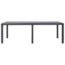 Garden Table Brown 220x90x72 cm Plastic Rattan Look Image 4