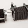 Leitz Wetzlar Leica Hammertone Grey Bellows 16556P and16557Q Macro Close Focus Bellows Image 4