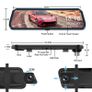 Car DVR Dash Camera 10 Inch Streaming RearView Mirro 1080P Video Recorder Image 3