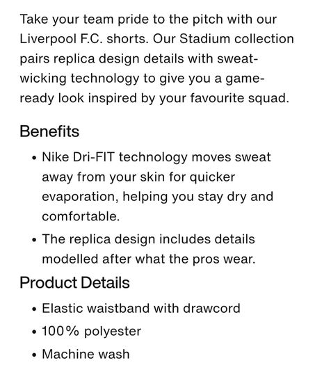 Brand New Liverpool FC Stadium Home Shorts - Size - Large - RRP - 44.99 - Open To Offers!!