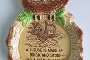 Vintage c1970'  Owl Trinket Dish or Wall Decoration