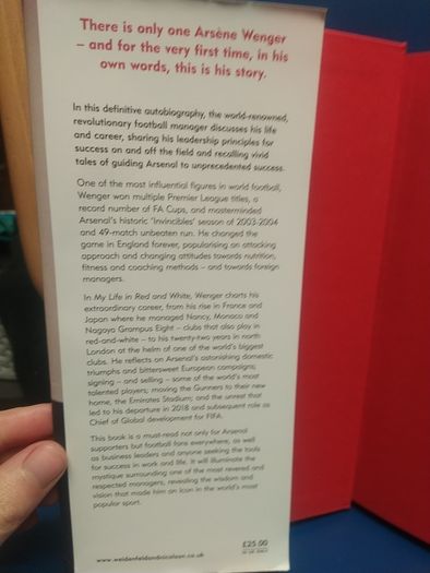 Arsene Wenger autobiography