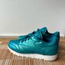 Metallic teal leather rebook trainers, uk5 Image 2