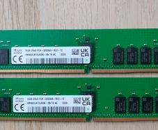 32gb Sk Hynix Ddr4-3200 Ecc Registered Server Ram, 2x16gb, Hma82gr7djr8n-xn