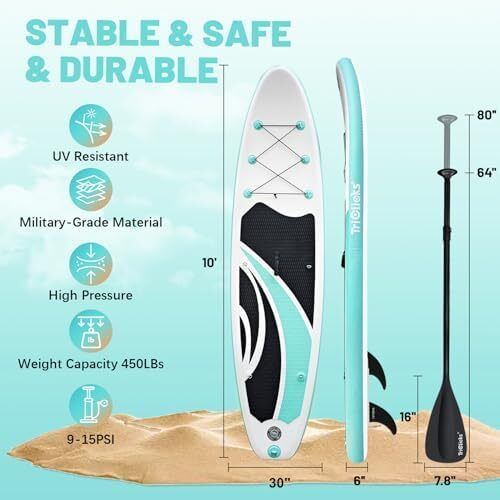 10ft Stand Up Paddle Boards Inflatable SUP Board Surfboard - Beginner's Kit
