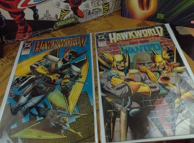 Hawkworld ! First 2 Issues ! 1990 ! by DC Comics !