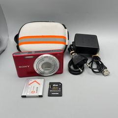 Sony DSC-W830 20.1MP Digital Camera Red - Full Kit