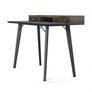 Alphason Memphis Charcoal Grey and Walnut Desk Image 2