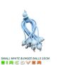 Small white bungee ball ties, 10cm (30 pk) Image 4