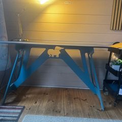 timber table worktop table desk