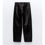 Zara real leather trousers, new, size M Image 3